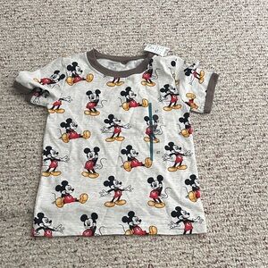 Disney Mickey Mouse Kids T-Shirt - Gray and Red